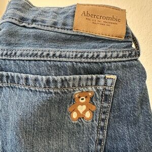 Abercrombie Kids Light Blue Baggy Denim Jeans - Teddy Bear